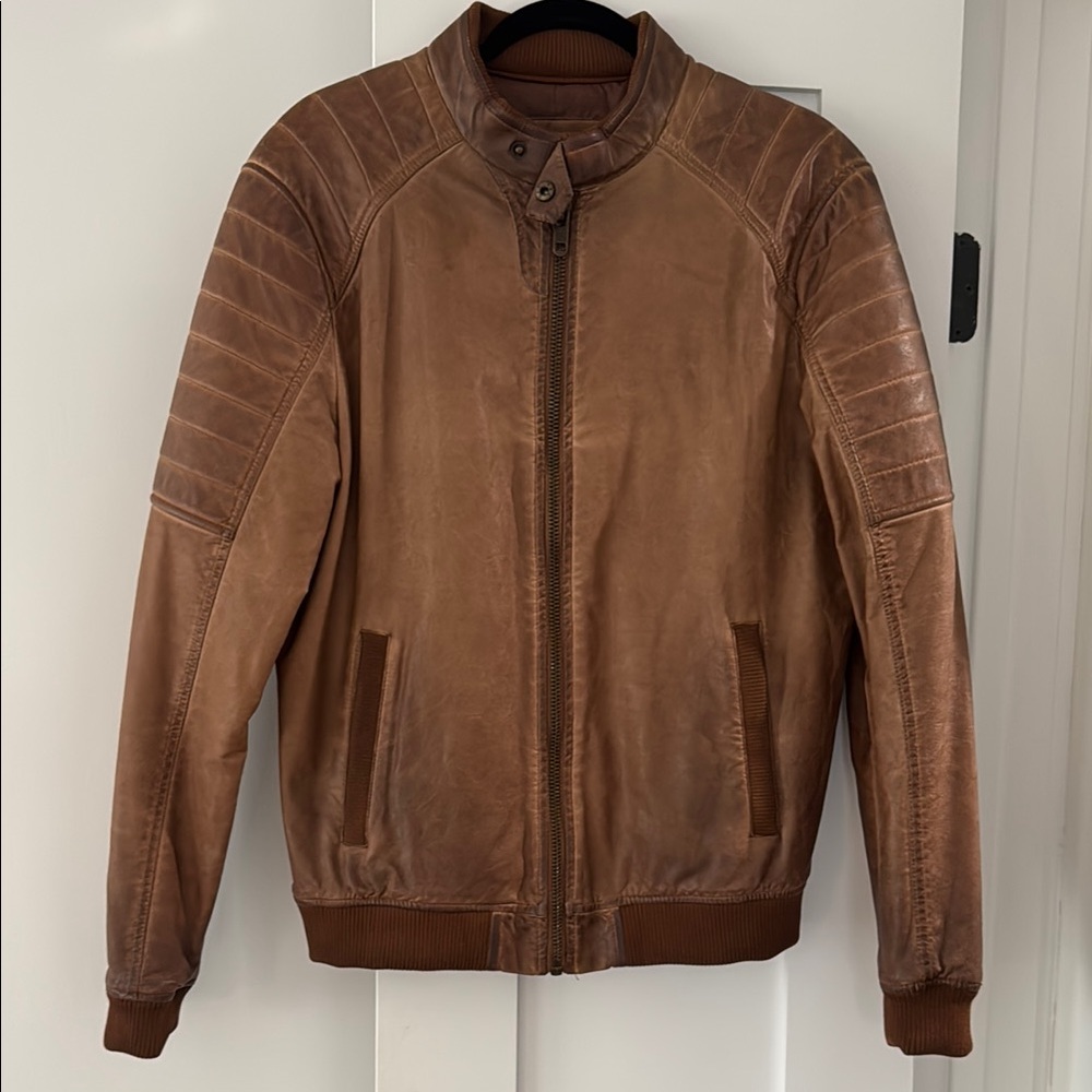 Men's Brown Leather Jacket